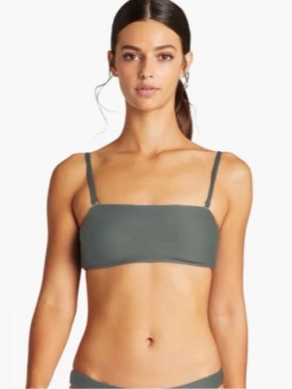 NWT Vitamin A Mila Bandeau Bikini Top Sage Size M